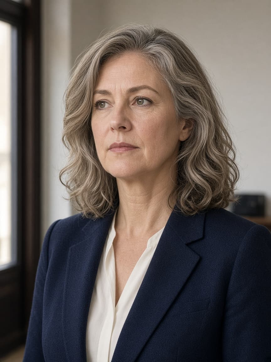 Portrait of Eva van Dalen, managing partner, photographed in the Amsterdam office.
