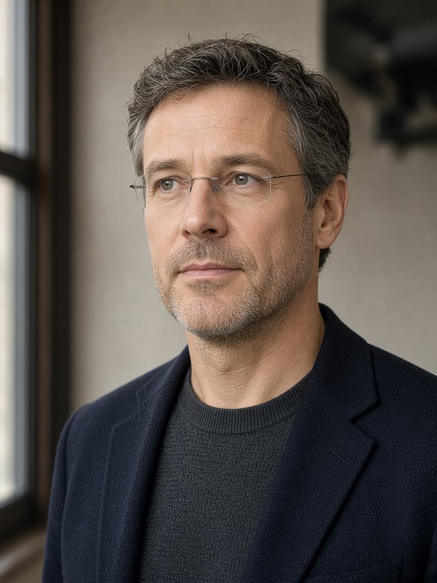 Portrait of Thomas de Wit, tax partner, in a dark jacket against a quiet interior.